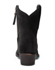 Plain Jane Bootie - Soft Black Suede