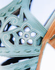 Robin Cut Out Slingback Mule - Powder Blue