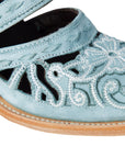 Robin Cut Out Slingback Mule - Powder Blue