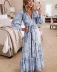 Blue Farmhouse Maxi Dress -clearance