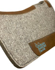 Beige 100% Compress Wool Contour Pad- Turquoise Stitching