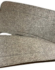 Beige 100% Compress Wool Contour Pad- Turquoise Stitching