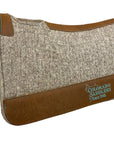 Beige 100% Compress Wool Contour Pad- Turquoise Stitching
