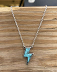 Lightning Bolt Stone Necklace