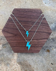 Lightning Bolt Stone Necklace