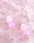 Lilac Jade Drop Earrings
