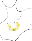 Lime Jasper Slab Necklace