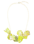 Lime Jasper Slab Necklace
