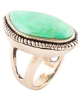 Lime Turquoise Boulder Statement Ring