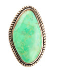 Lime Turquoise Boulder Statement Ring