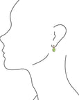 Lime Turquoise Post Earrings