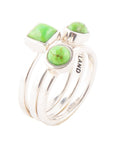 Lime Turquoise Trio Stack Ring