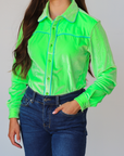 NEON DREAM VELVET PERFORMANCE RODEO SHIRT