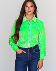 NEON DREAM VELVET PERFORMANCE RODEO SHIRT