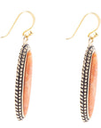 Linear Orange Coral Earring