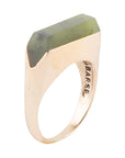 Linear Ring - Dark Canadian Jade