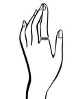 Linear Ring - Dark Canadian Jade