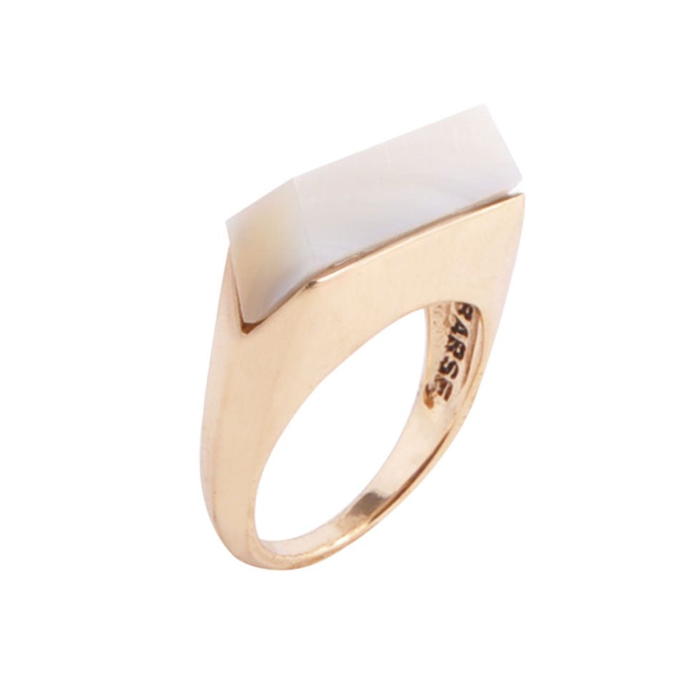 Linear Ring - Mother of Pearl