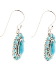 Little Sedona Blue Turquoise and Sterling Silver Drop Earrings