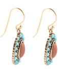 Little Sedona Turquoise and Goldstone Earrings