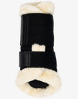 LeMieux Fleece Edged Mesh Brushing Boots Black/Natural