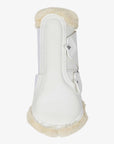LeMieux Fleece Edged Mesh Brushing Boots White