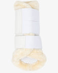 LeMieux Fleece Edged Mesh Brushing Boots White