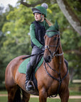 LeMieux Suede Close Contact Square Hunter Green