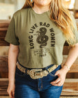 Long Live Rad Women Boxy Crop Graphic Tee