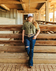 Long Live Rad Women Boxy Crop Graphic Tee