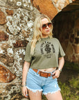 Long Live Rad Women Boxy Crop Graphic Tee