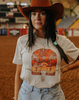 Longhorn Sunset Graphic Tee