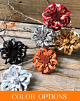 Hand Painted Leather Flowers - Lotus