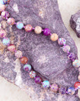 Love Knots Purple Jasper Necklace