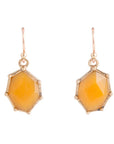 Lucky 7's Earrings - Yellow Quartz