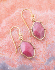 Lucky 7's Earrings - Rhodonite