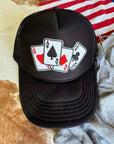 Lucky Aces Patch Trucker Hat
