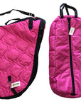 AJ Tack English Padded Saddle and Bridle Carrier Set