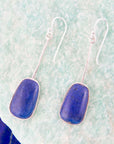 Madeleine Blue Lapis and Sterling Silver Drop Earrings