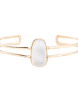 Madeline White Mother of Pearl and Golden Cuff Bracelet