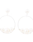 Madie Abstract Pearl and Sterling Silver Earrings
