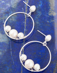 Madie Abstract Pearl and Sterling Silver Earrings