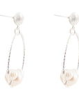 Madie Abstract Pearl and Sterling Silver Earrings