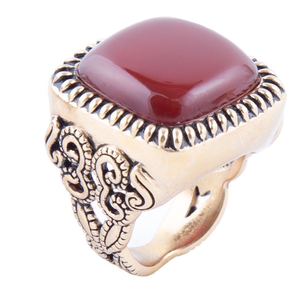 Madiera Carnelian Statement Ring