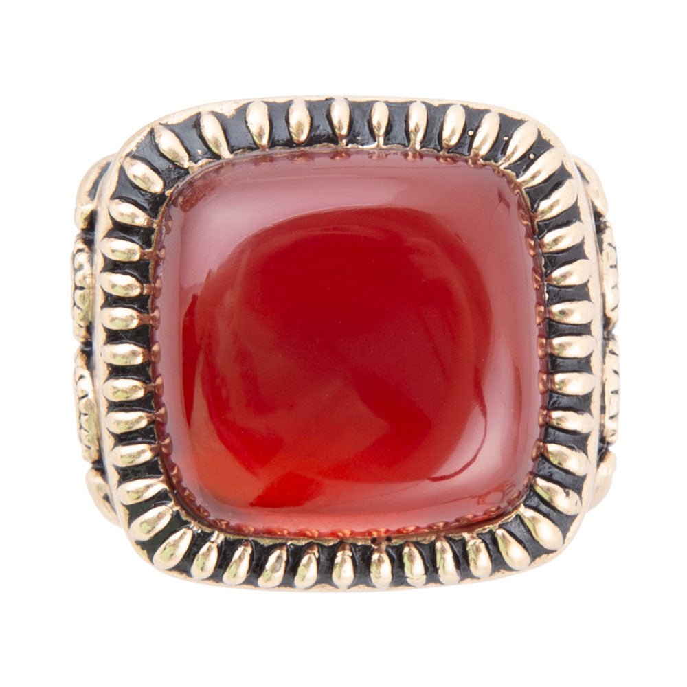 Madiera Carnelian Statement Ring