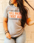 Make America Cowboy Again Banner Graphic Tee