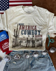 Make America Cowboy Again Western Scene Graphic Tee