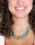 Mandarin Twist Statement Necklace