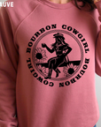 Bourbon Cowgirl Graphic Sweatshirt Mauve