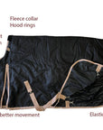 AJ Tack 1200D Waterproof Turnout Horse Blanket 400g - Black